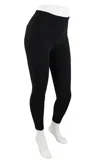 Yogalicious Womens Hi-rise Stretch Leggings In Black
