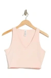 Yogalicious Wonderlink Mona V-neck Crop Top In Lotus