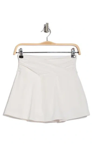 Yogalicious Wonderlink Rib Crosstown Twist Skirt In Cloud Dancer