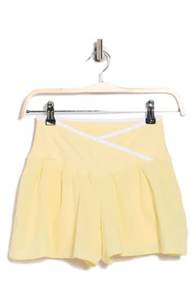 Yogalicious Woven Colby Crossover Shorts In Multi