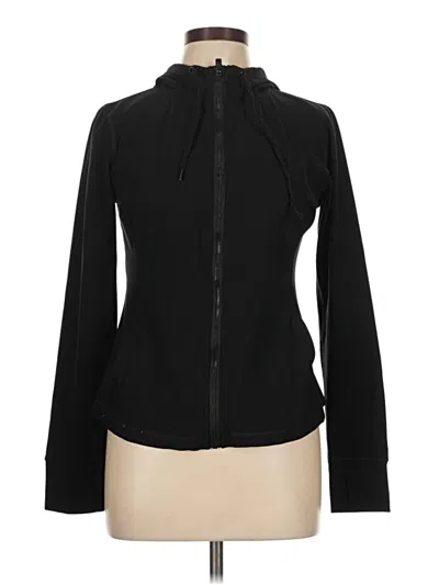 Pre-owned Yogalicious Zip Up Hoodie In Black