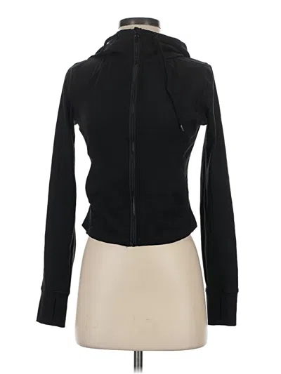 Pre-owned Yogalicious Zip Up Hoodie In Black