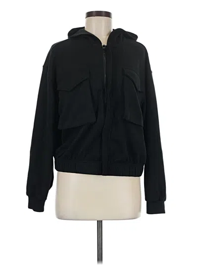 Pre-owned Yogalicious Zip Up Hoodie In Black