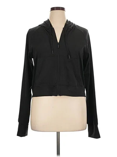 Pre-owned Yogalicious Zip Up Hoodie In Black