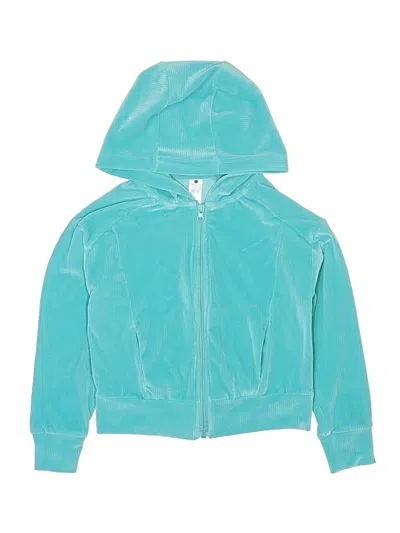 Pre-owned Yogalicious Kids' Zip Up Hoodie In Blue