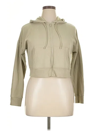 Pre-owned Yogalicious Zip Up Hoodie In Brown