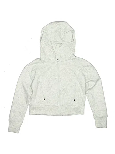 Pre-owned Yogalicious Kids' Zip Up Hoodie In Silver
