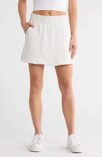 Yogalicious Zuri High-low Fleece Skirt In Gray