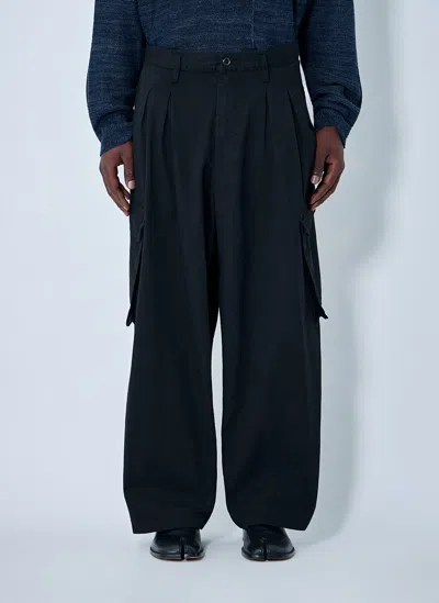Yohji Yamamoto 12 Tucks Work Pants In Black