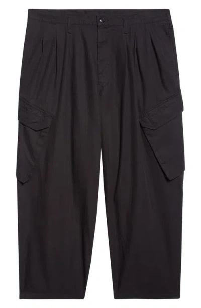 Yohji Yamamoto 12tuck Cargo Work Pants In Black