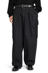 Yohji Yamamoto 12tuck Work Pants In Black