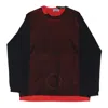 Yohji Yamamoto 14-gauge Layered Knit Pullover In Red