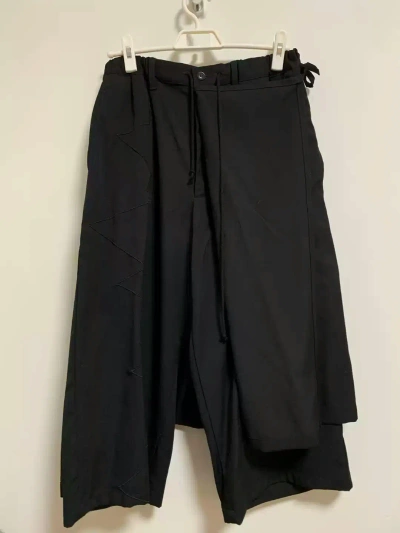 Pre-owned Yohji Yamamoto 14ss Culottes In Black