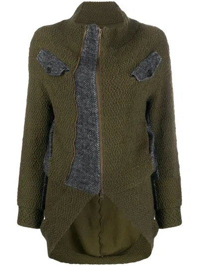 Pre-owned Yohji Yamamoto 1990s Ys Woven Tail Jacket In Green