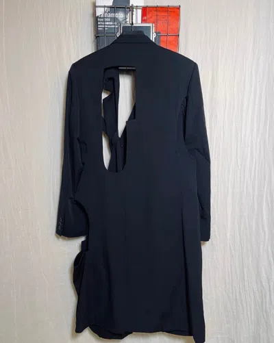 Pre-owned Yohji Yamamoto 19ss Hallowed Out Coat In Black