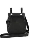 Yohji Yamamoto 2 Way Medicine Leather Messenger Bag In Black
