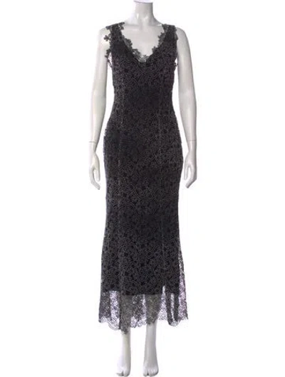 Pre-owned Yohji Yamamoto 2015 Long Dress W/ Tags In Black