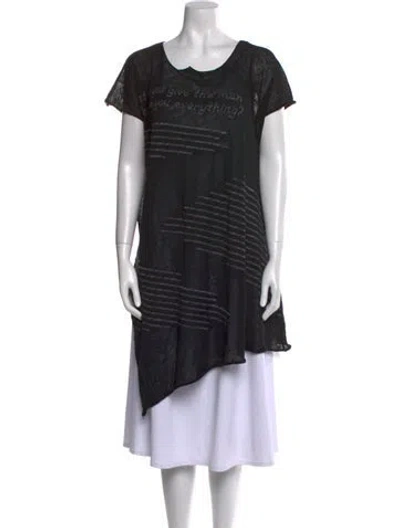 Pre-owned Yohji Yamamoto 2018 Linen Sweater In Black