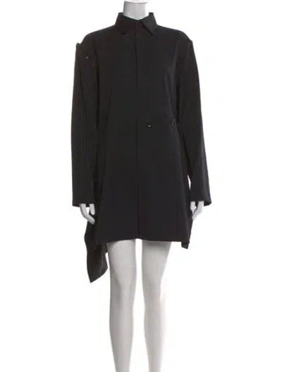 Pre-owned Yohji Yamamoto 2018 Wool Cape In Black