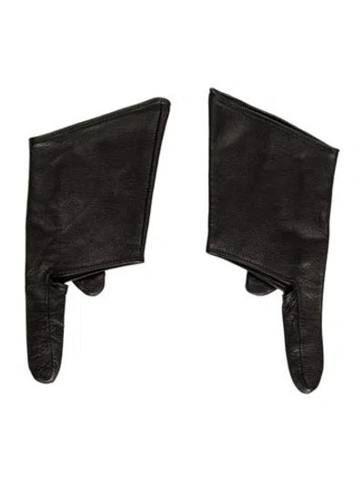 Pre-owned Yohji Yamamoto 2019 Fingerless Gloves In Black