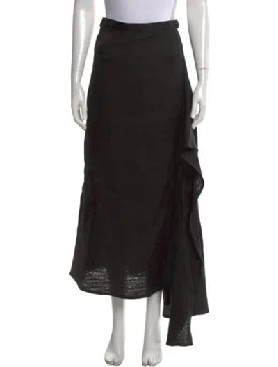 Pre-owned Yohji Yamamoto 2019 Long Skirt In Black