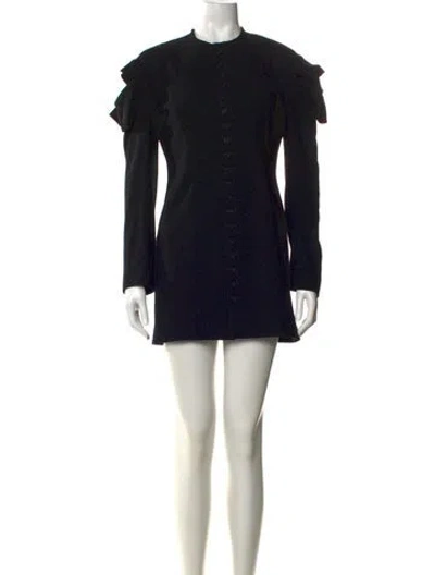 Pre-owned Yohji Yamamoto 2019 Mini Dress In Black