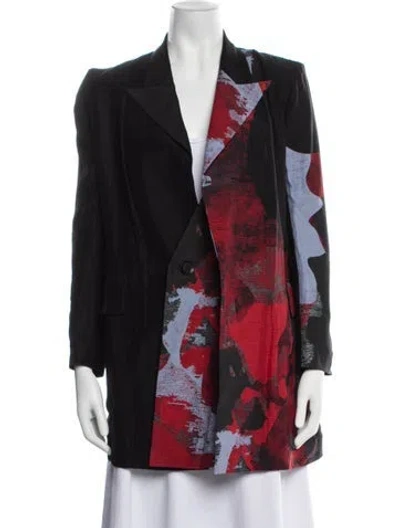 Pre-owned Yohji Yamamoto 2019 Silk Blazer In Black