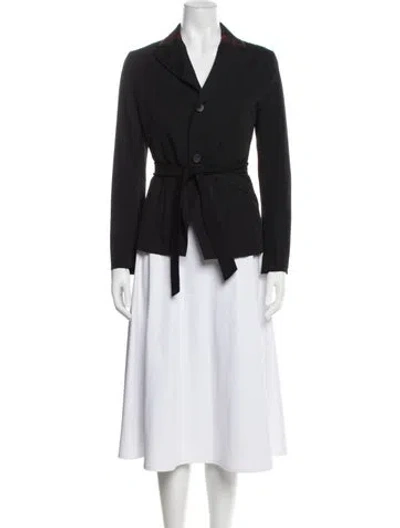 Pre-owned Yohji Yamamoto 2020 Wool Blazer In Black