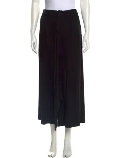 Pre-owned Yohji Yamamoto 2023 Midi Length Skirt In Black