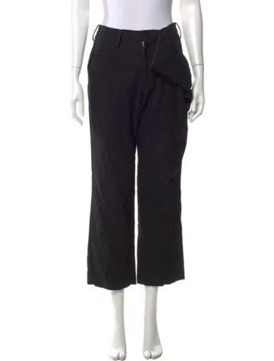 Pre-owned Yohji Yamamoto 2023 Wide Leg Pants In Black