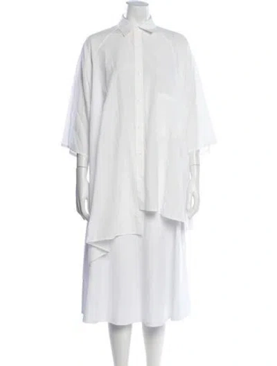 Pre-owned Yohji Yamamoto 2024 Collections Button-up Top In White