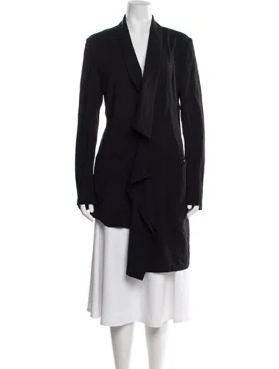 Pre-owned Yohji Yamamoto 2024 Wool Jacket In Black