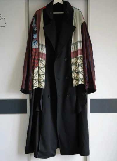 Pre-owned Yohji Yamamoto 21aw Double Sided Coverall In Black