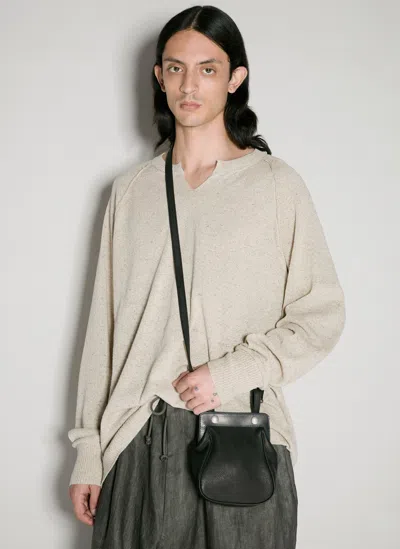 Yohji Yamamoto 2way Medicine Crossbody Bag In Black