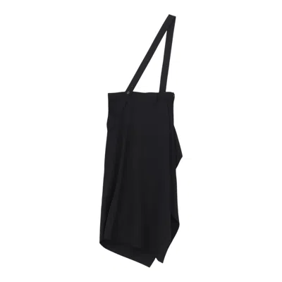 Yohji Yamamoto 2way Suspender Skirt In Black