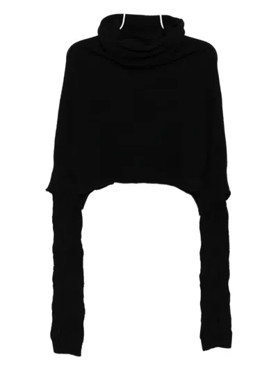 Yohji Yamamoto 7g Plain-stitch Jumper In Black