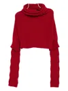 Yohji Yamamoto 7g Plain-stitch Jumper In Red