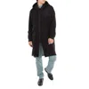 Yohji Yamamoto A-zipper Hood Cellulose Top In Black