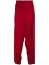 Yohji Yamamoto Abstract-print Silk Trousers