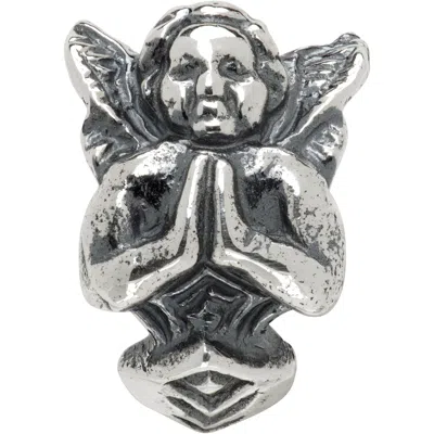 Yohji Yamamoto Angel Dagger Single Earring In Silver