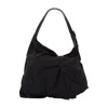 Yohji Yamamoto Angular Leather Shoulder Bag In Black