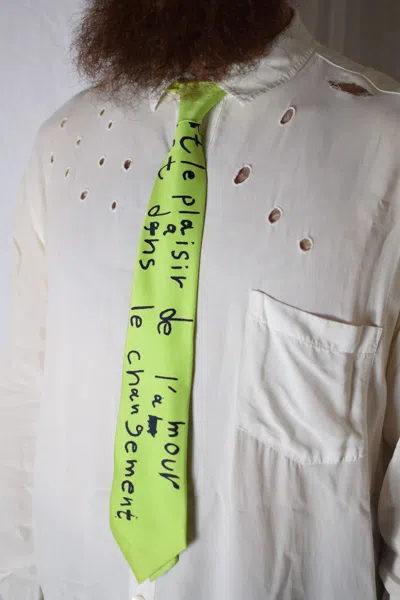 Pre-owned Yohji Yamamoto Archive Green Necktie