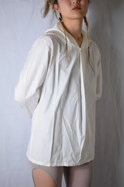 Pre-owned Yohji Yamamoto Archive Sailor Shirt In White
