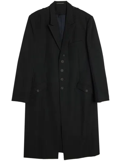 Yohji Yamamoto Single-breasted Coat In Black