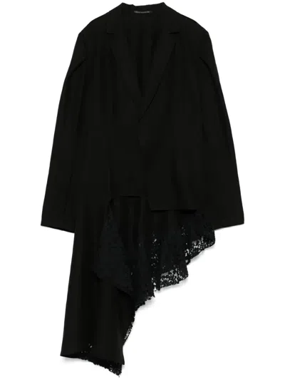 Yohji Yamamoto Asymmetric Blazer In Black