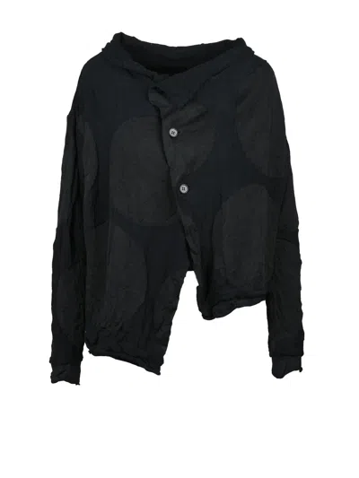 Yohji Yamamoto Asymmetric Cardigan - Black