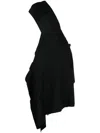 Yohji Yamamoto Asymmetric-design Cotton Dress In Black