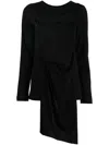 Yohji Yamamoto Asymmetric-design Cotton Top In Black