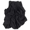 Yohji Yamamoto Asymmetric Draped Midi Skirt In Black Cotton In Animal Print