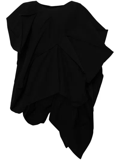 YOHJI YAMAMOTO ASYMMETRIC DRAPED SKIRT